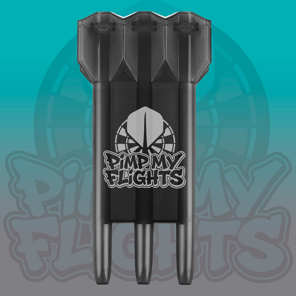 Dart-Case Schwarz mit Wunschmotiv